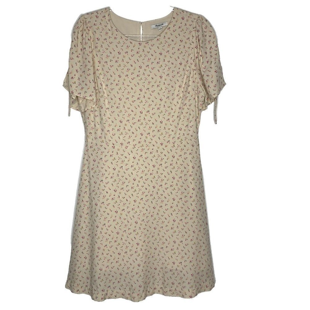 Madewell Tie-Sleeve Retro Dress in Dutch Dandelions Ditsy NWT Size‎ 6